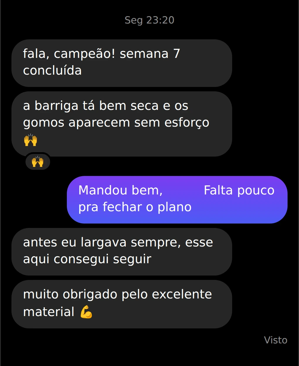 Conversa do Instagram 10, com identidade do cliente ocultada