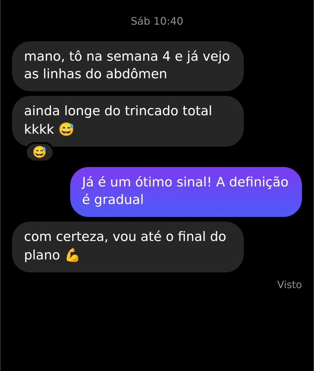 Conversa do Instagram 8, com identidade do cliente ocultada